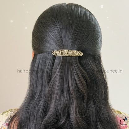 Antique Oval Vine Hair Clip