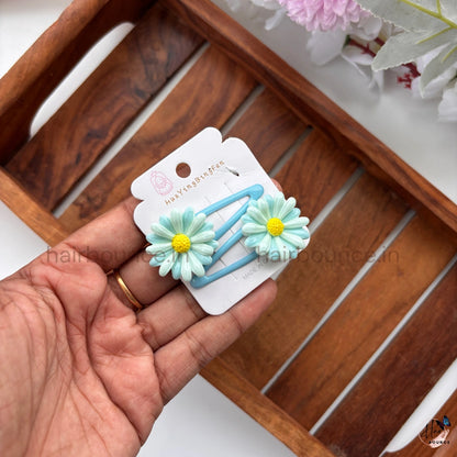 Bloom Daisy Snap Hair Clips – Pack of 2