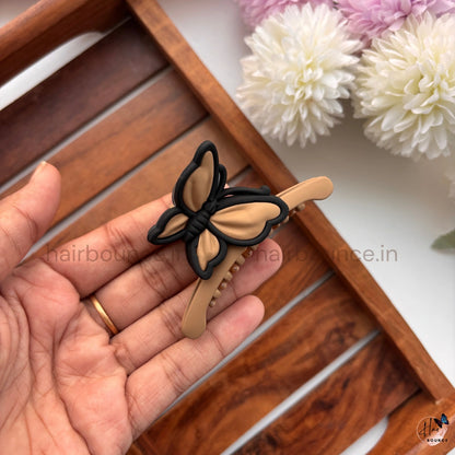 Matte Butterfly Hair Claw – Medium