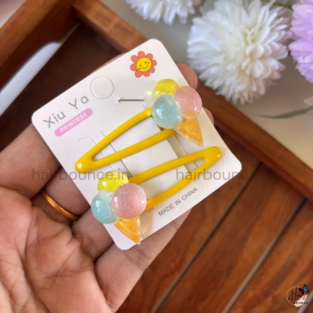 Magical Rainbow & Unicorn Tic Tac Hair Clips – Set of 5