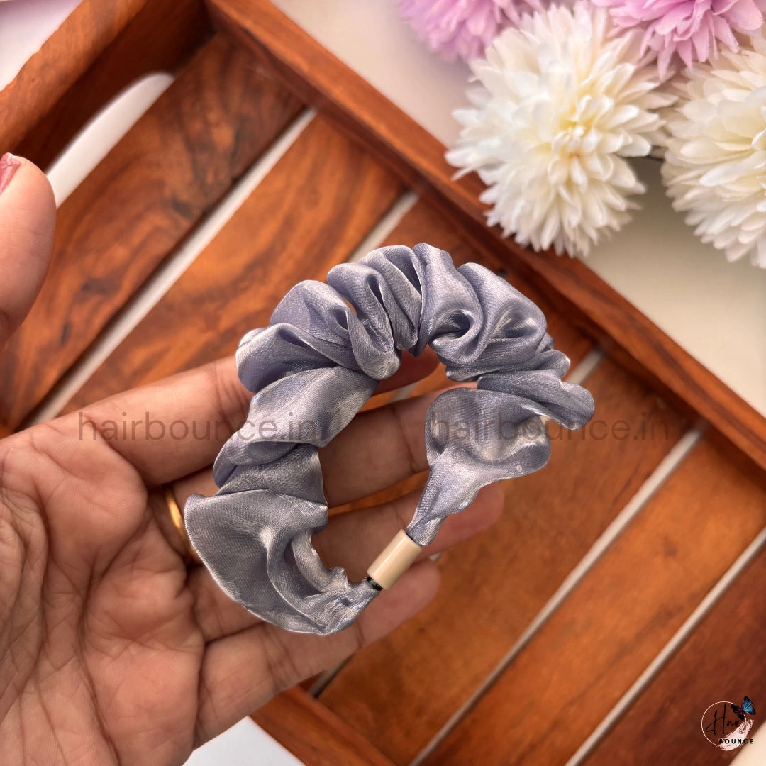 Luxury Satin Scrunchies – Glossy Hair Ties