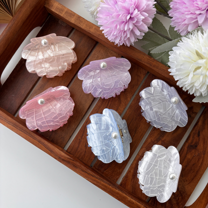 Pearl Shell Hair Claw - Medium
