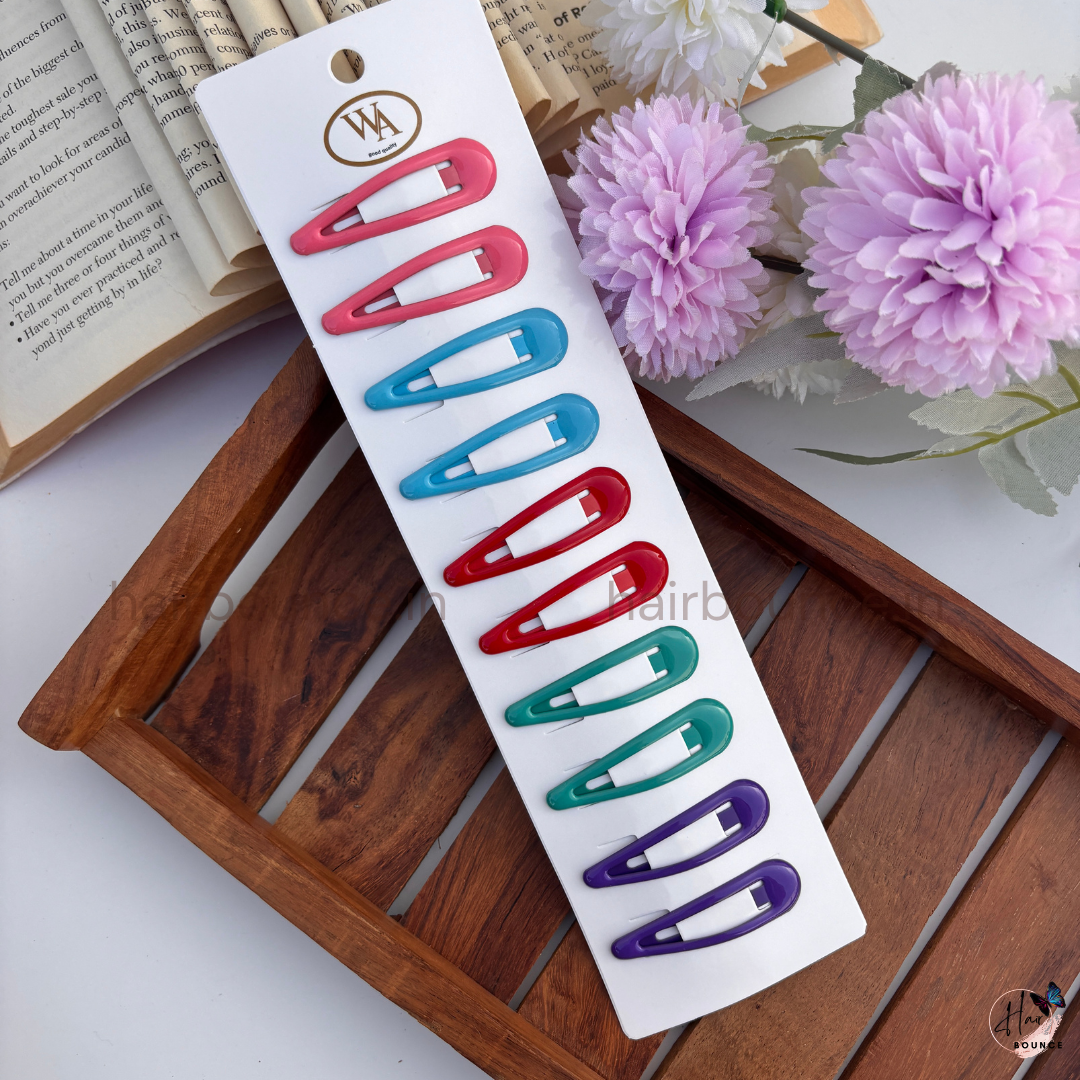 Colourful Tic Tac Hair Clips - Medium