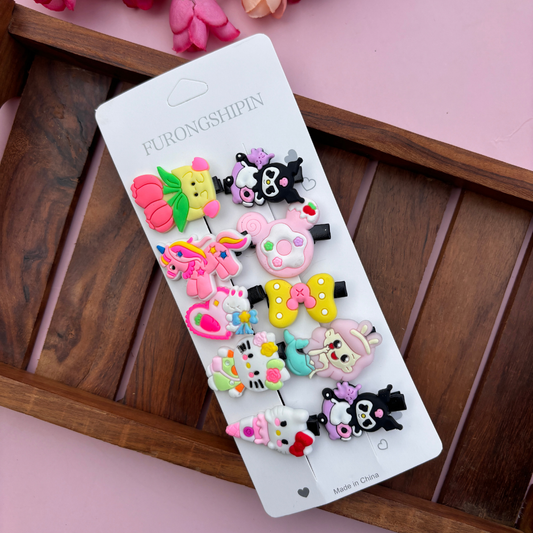 Different Cute Alligator Clips - Set of 10