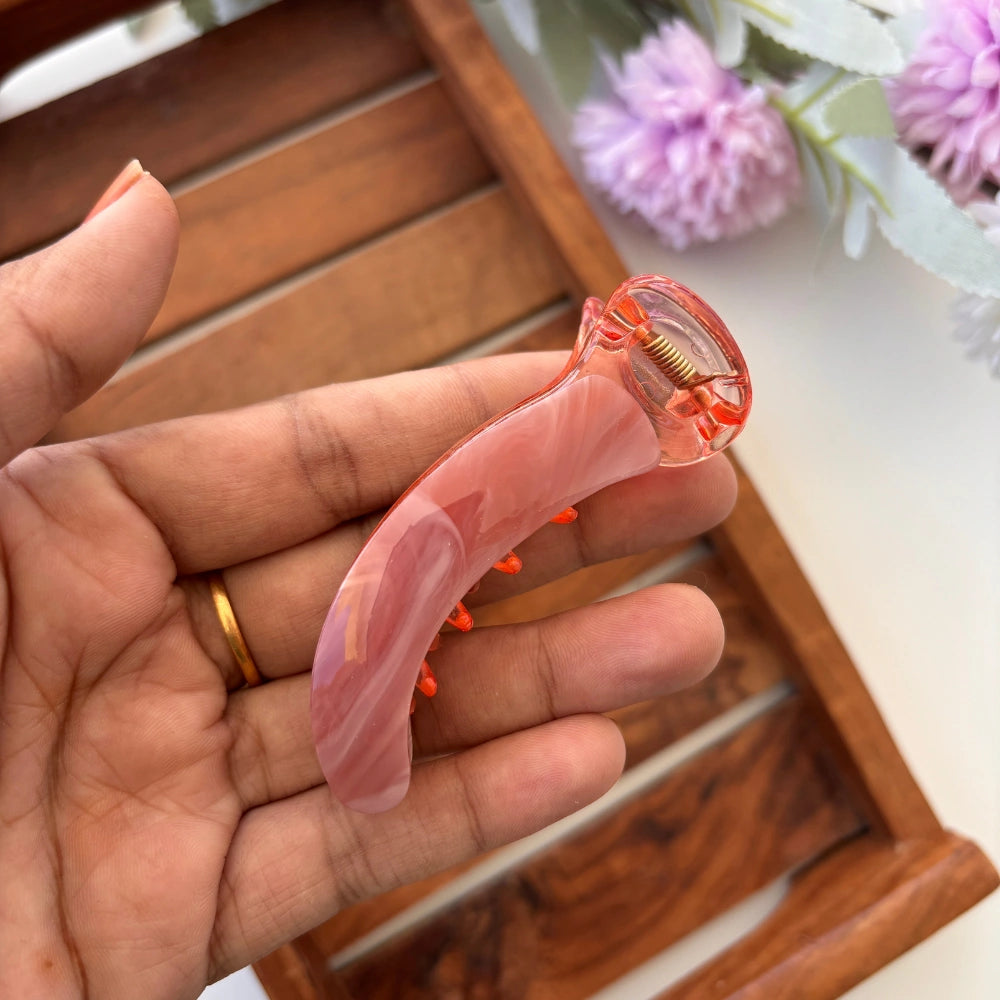 Marble Sheet Banana Clip - Medium