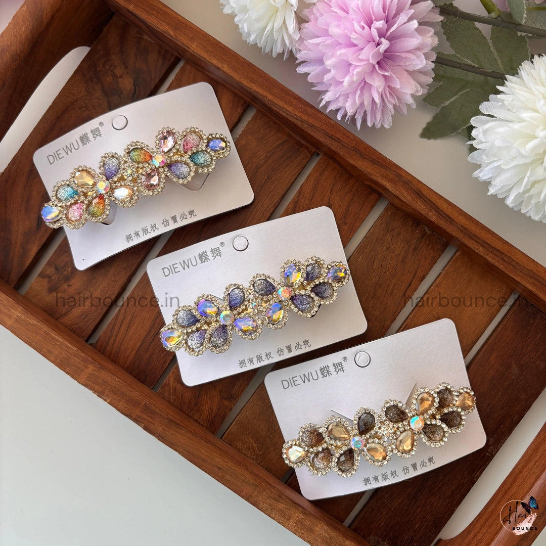 Vintage Prism Blossom Bar Clip