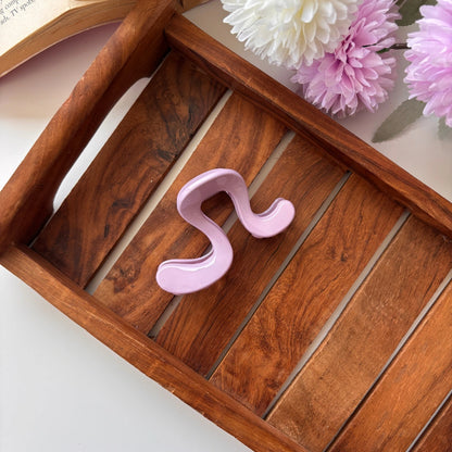 Wave Curve Hair Claw – Medium