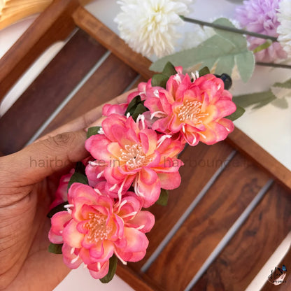 Floral Bloom Artificial Flower Banana Hair Clip – Large