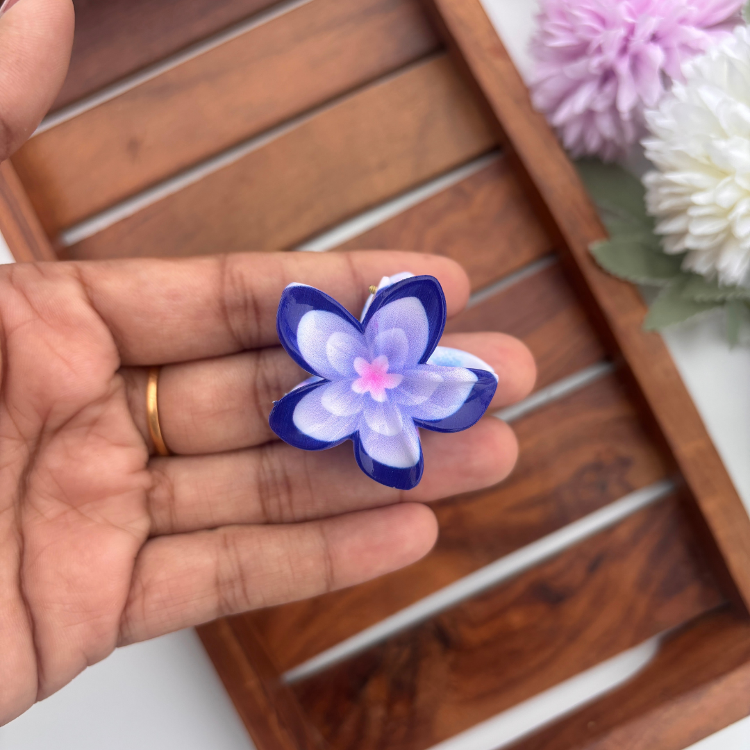 Vibrant Blossom Hair Claw - Small
