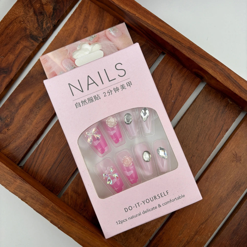 LuxeCharm Nails - Pack of 12
