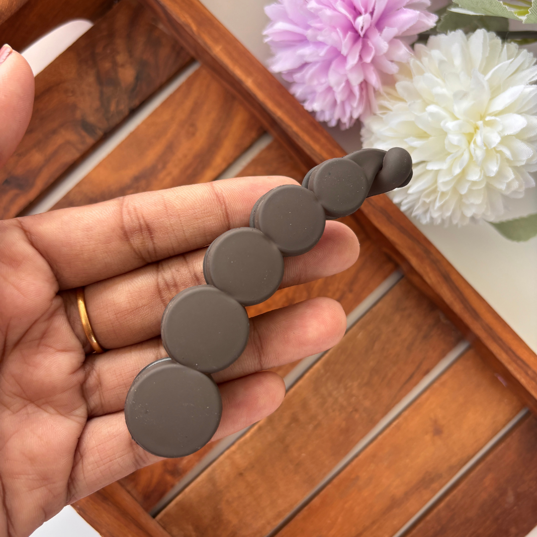 Matte Circle Banana Clip - Large