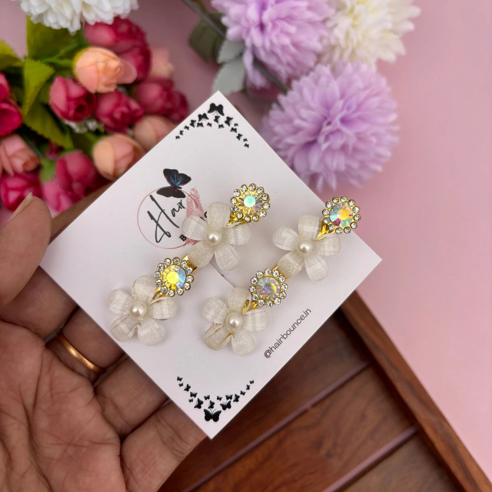 Pearl Stone Bloom Clip