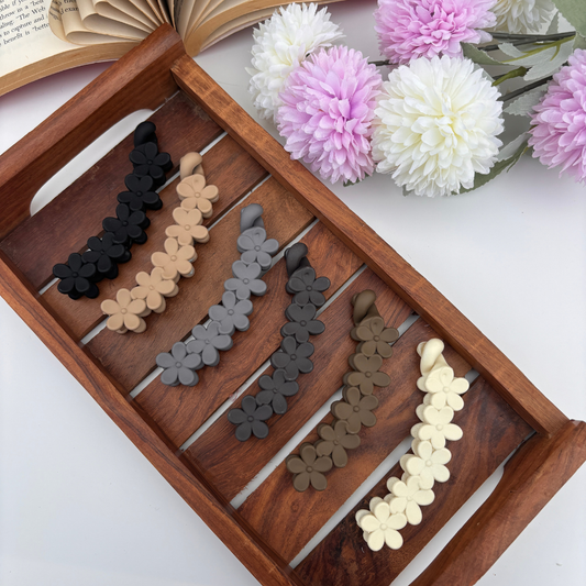 Flower Lock Banana Clip