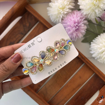 Vintage Prism Blossom Bar Clip