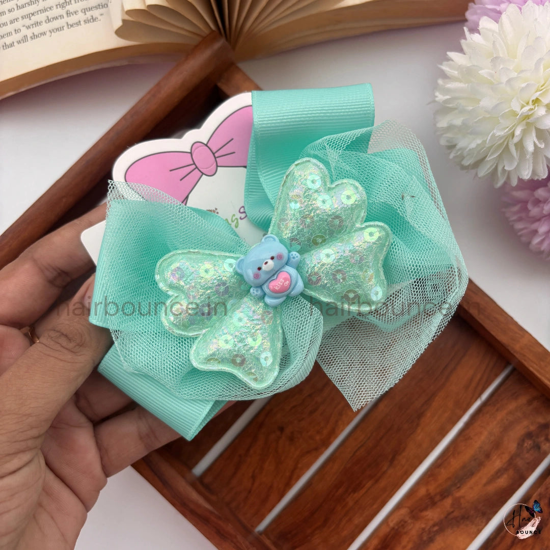 Sparkle Butterfly Character Bow Alligator Clip