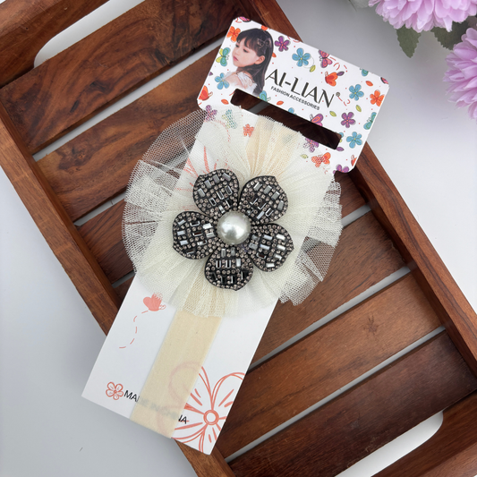 Ivory Sparkle New Born Headband