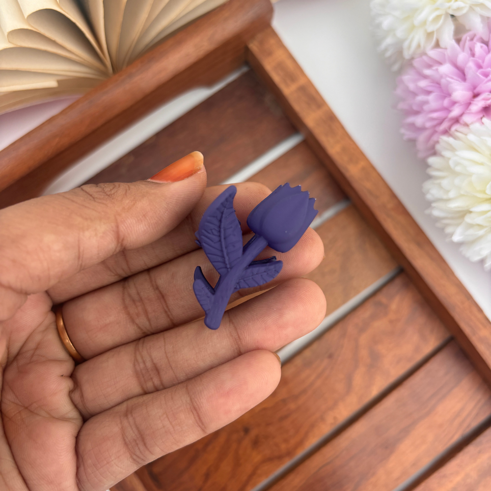 Colourful Lotus Hair Claw - Small