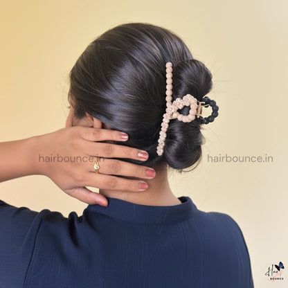 Dual Colour Flower Loop Hair Claw - Large
