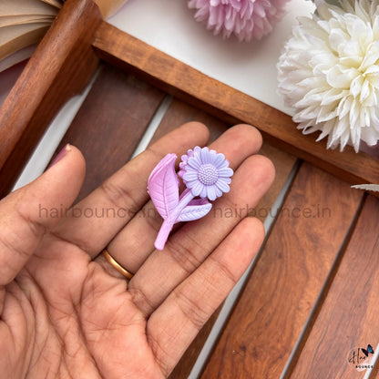 Pastel Daisy Bloom Hair Claw – Small