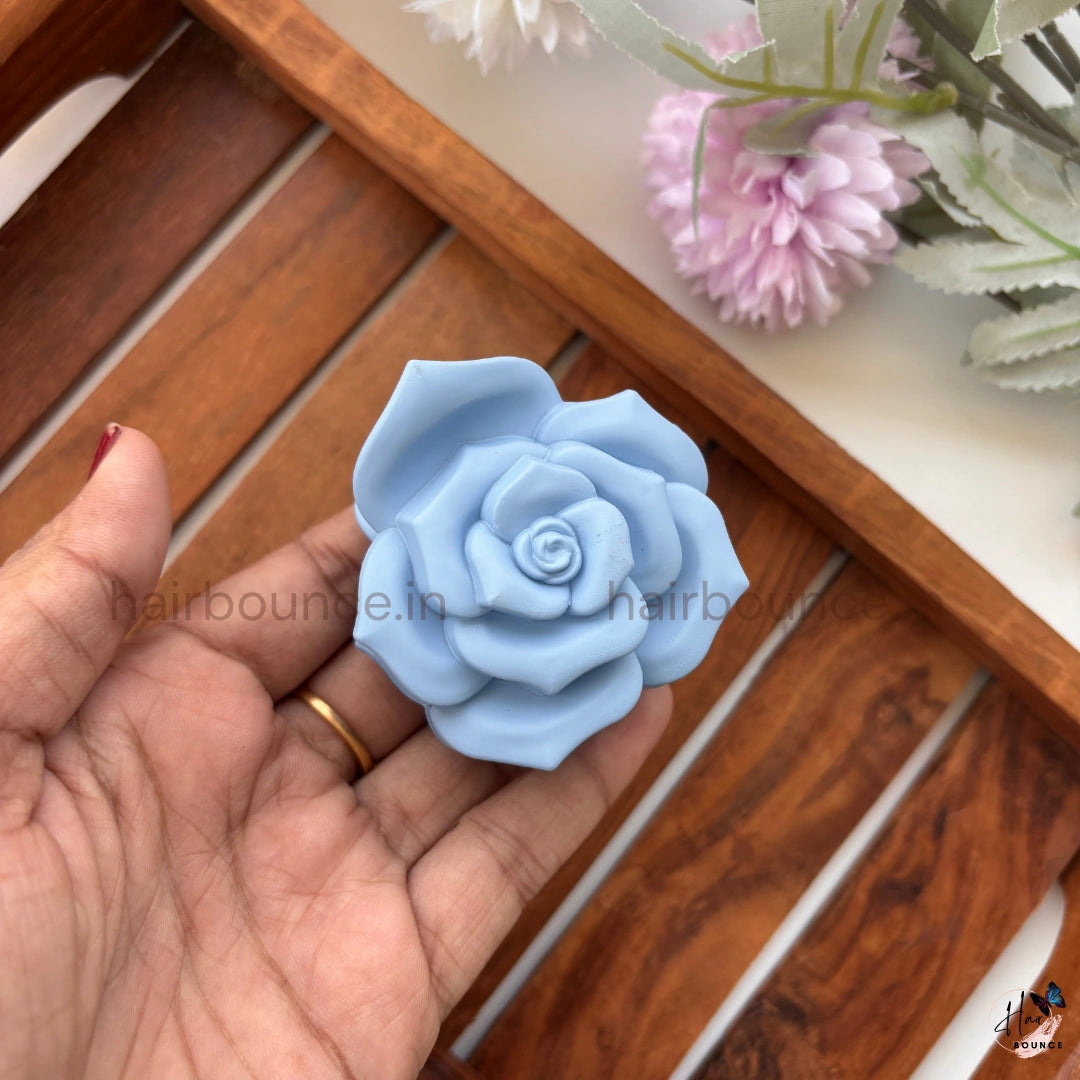 Matte Rose Bloom Hair Claw – Medium