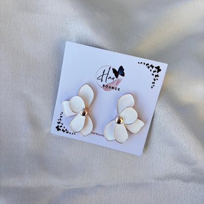 Petal Charm Statement Earrings