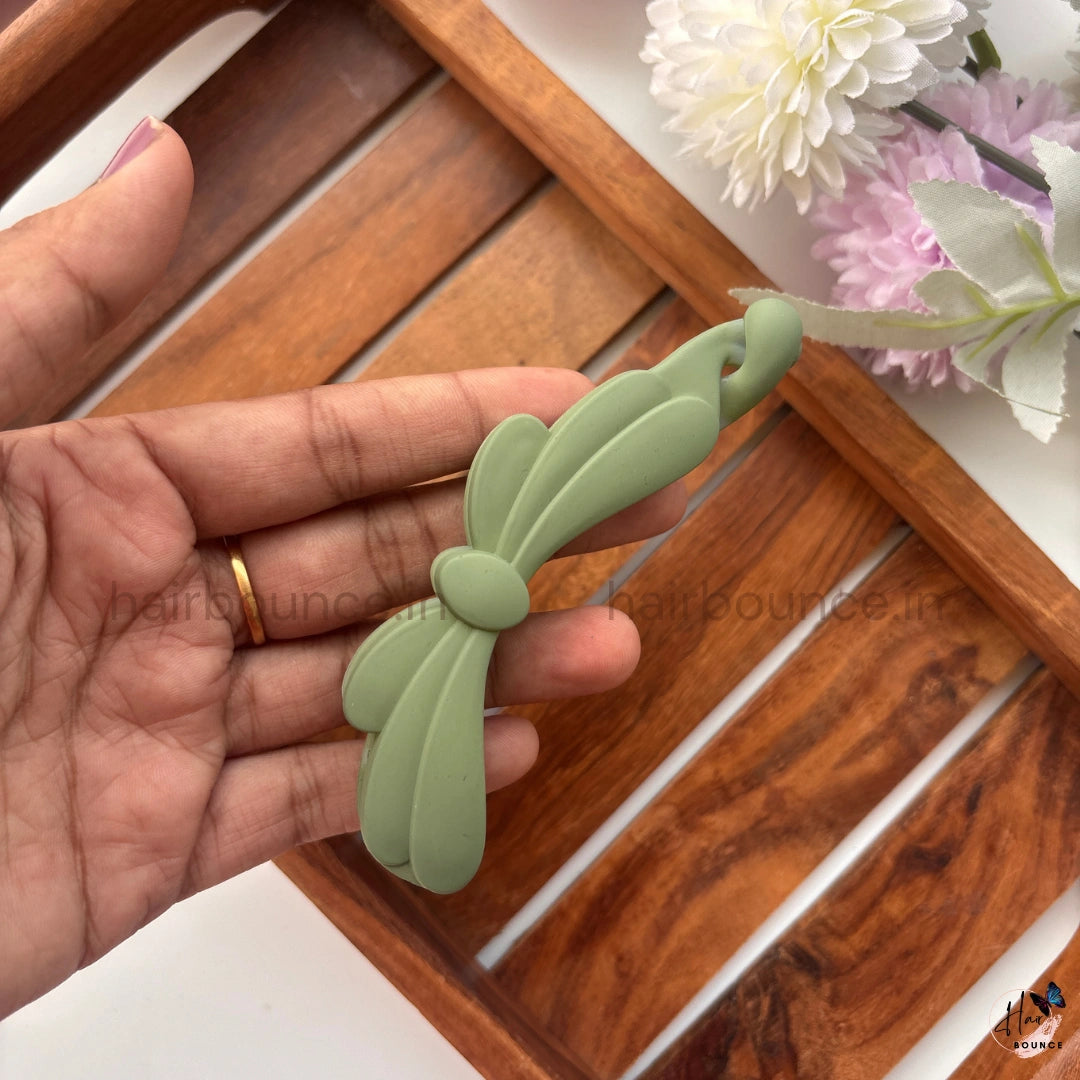 Elegant Bow Lock Banana Clip – Large