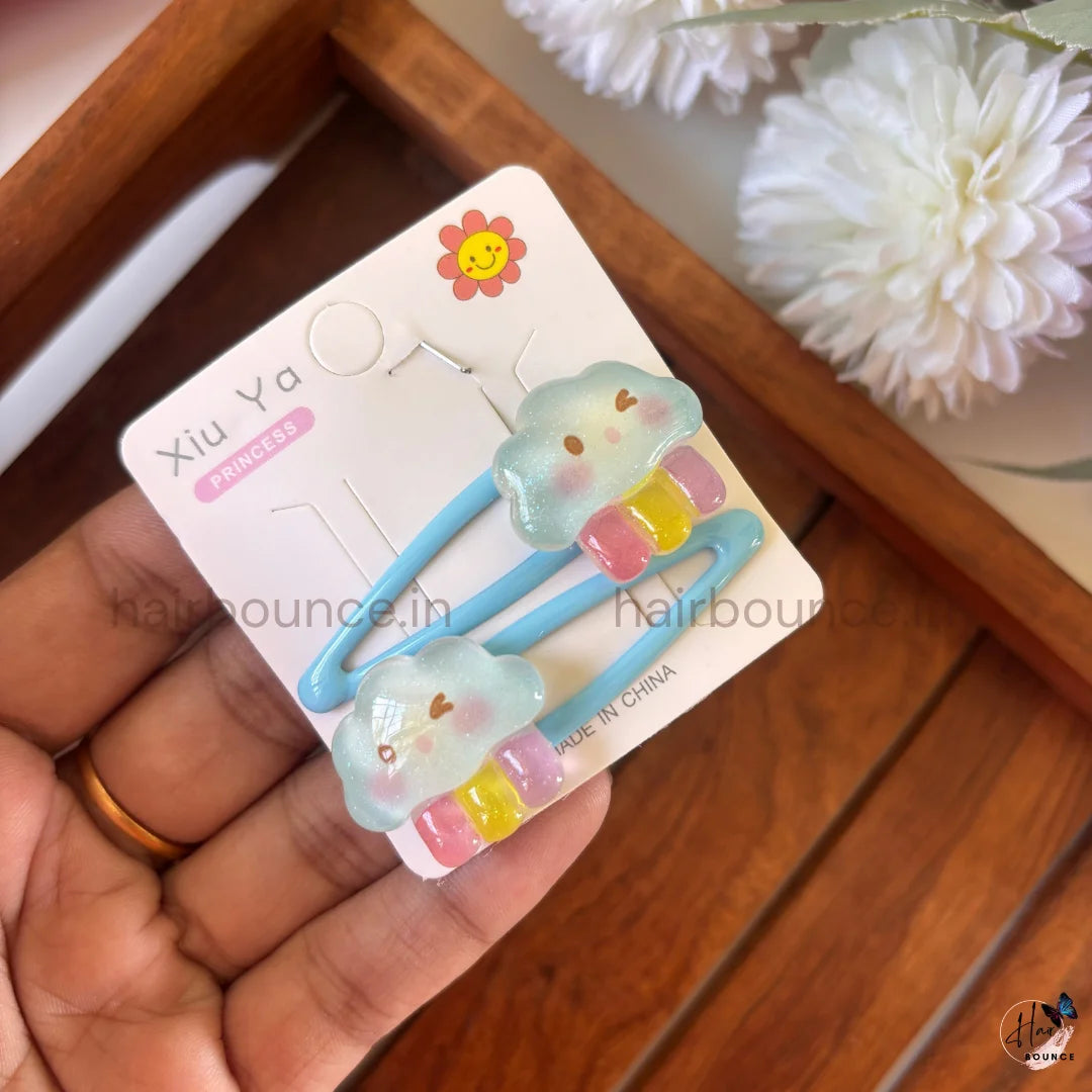 Magical Rainbow & Unicorn Tic Tac Hair Clips – Set of 5