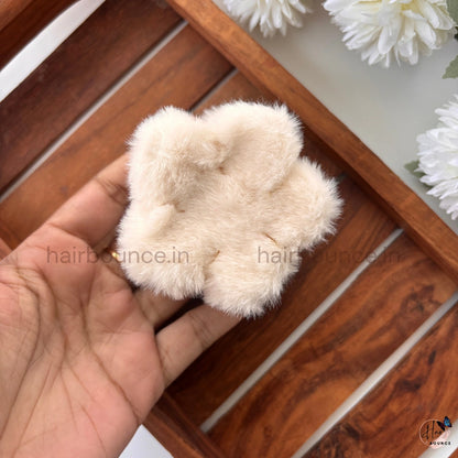 Soft Fluffy Fur Hair Claw - Large