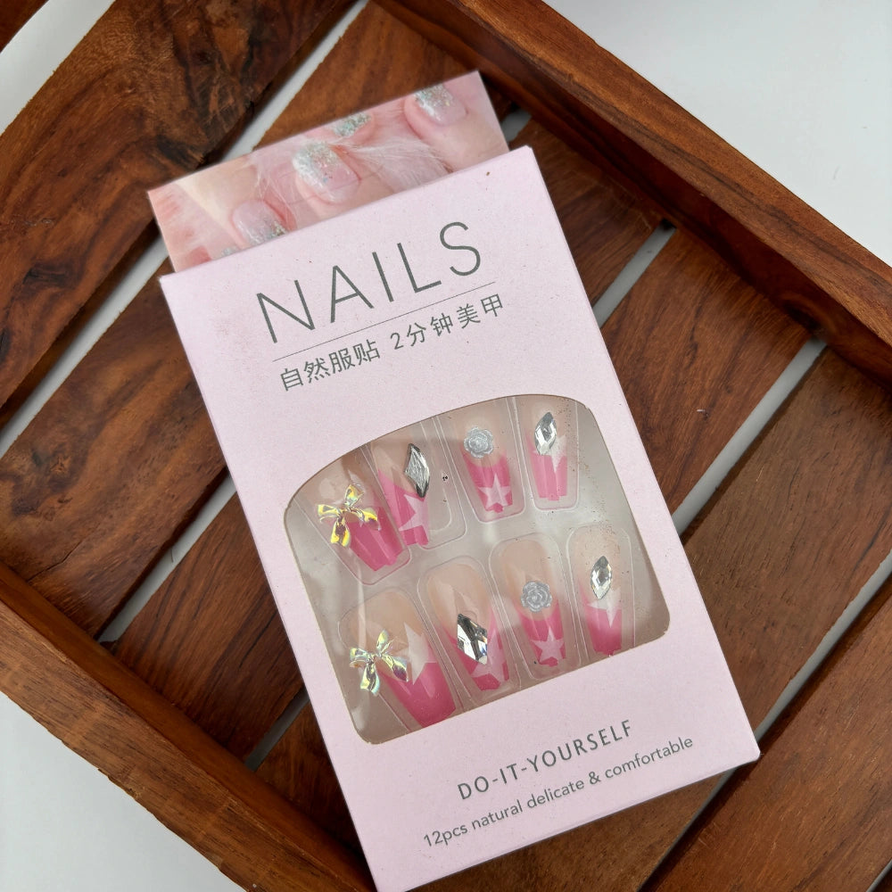 LuxeCharm Nails - Pack of 12
