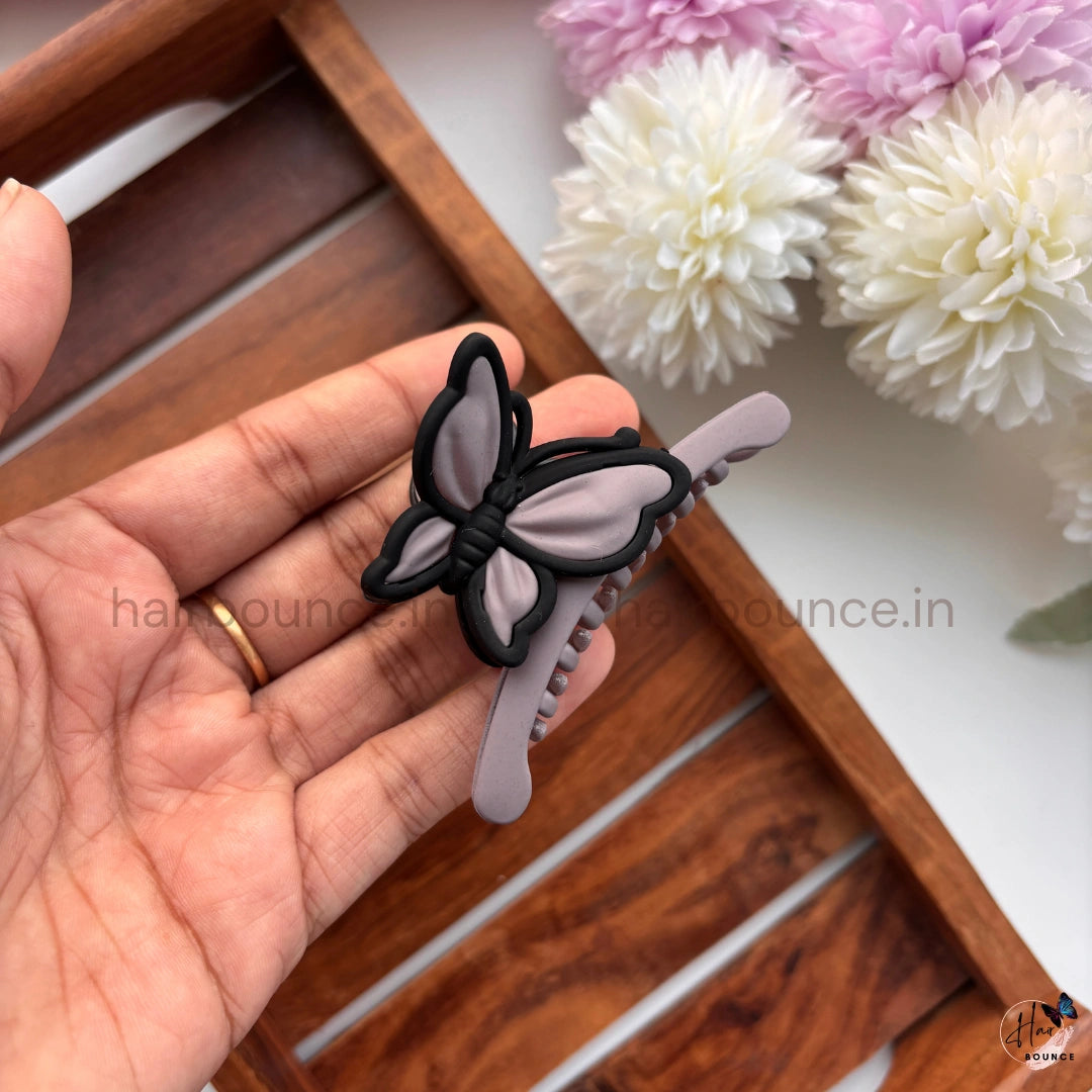 Matte Butterfly Hair Claw – Medium