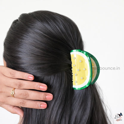 Pearl Fruity Charm Hair Claw - Large