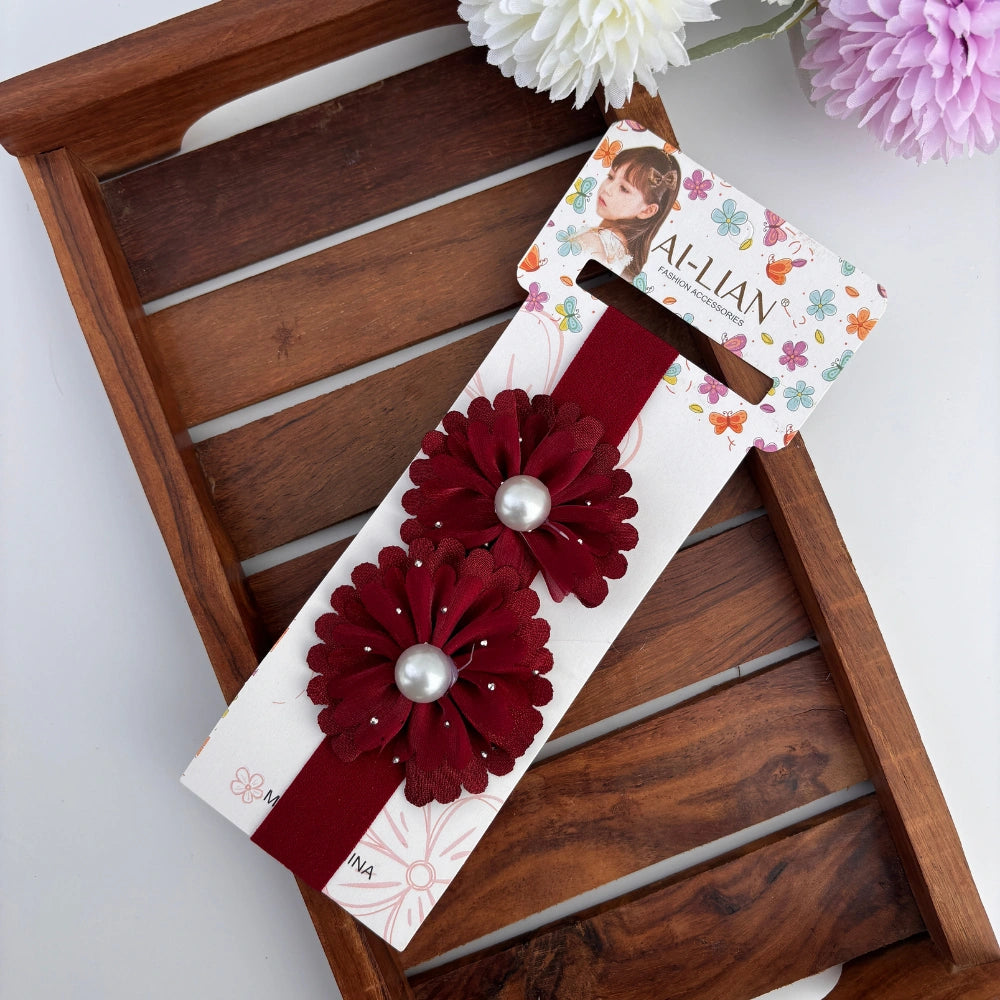 Sunflower Double Flower Newborn Headband