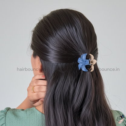 Dual Colour Lilly Hair Claw - Small