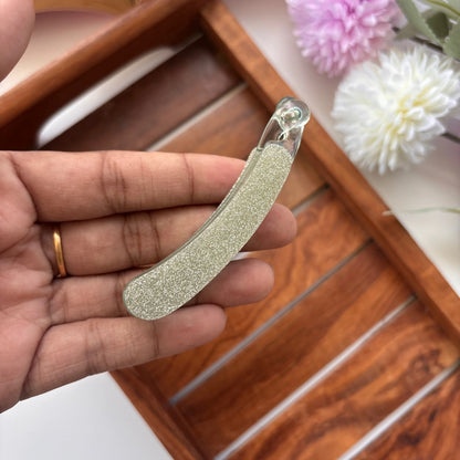 Sparkling Glitter Lock Banana Clip - Medium