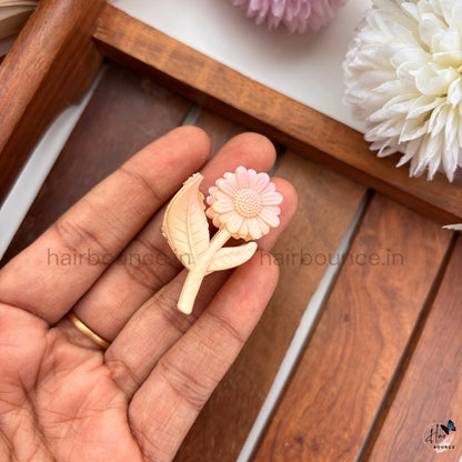 Pastel Daisy Bloom Hair Claw – Small