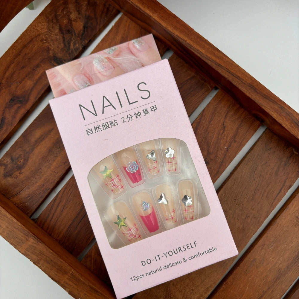 LuxeCharm Nails - Pack of 12