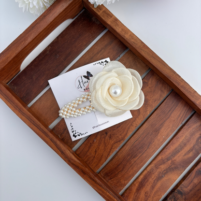 Pearl Bloom Rose Tic Tac Clip