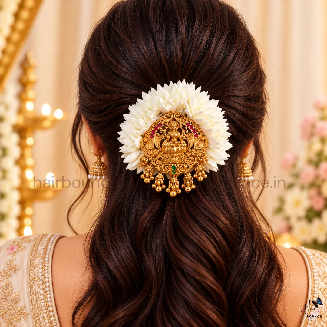 Iruvachi Lakshmi Temple Hair Clip
