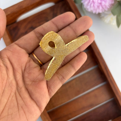 Glitter Loop Hair Claw - Medium