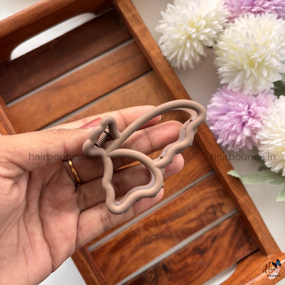 Colourful Butterfly Outline Hair Claw - Medium