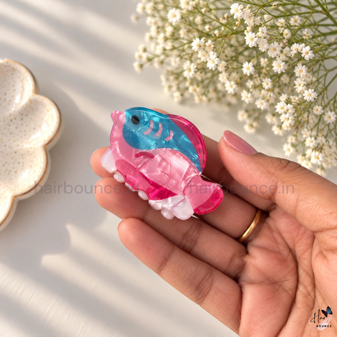 Colourful Fish Hair Claw – Medium
