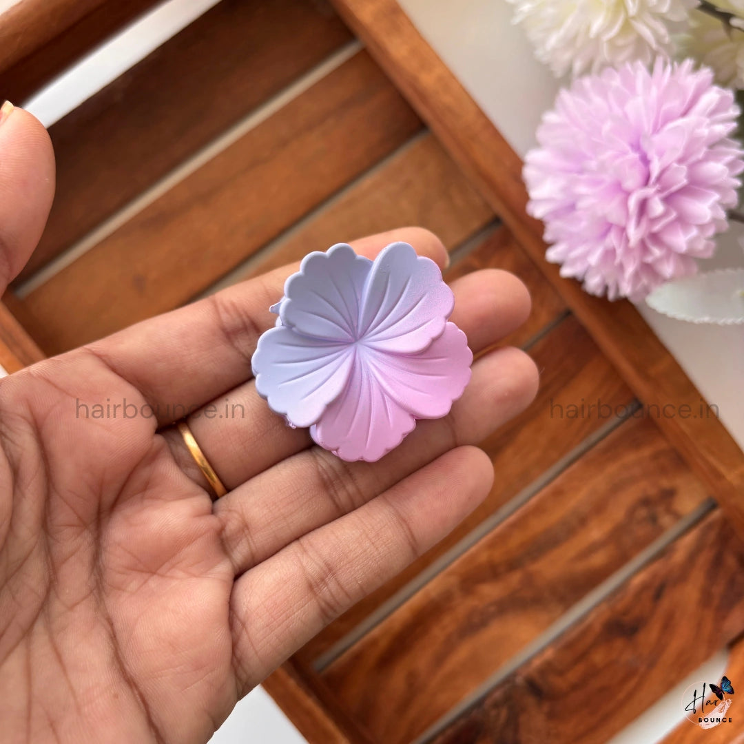 Dual Shade Hibiscus Hair Claw – Small