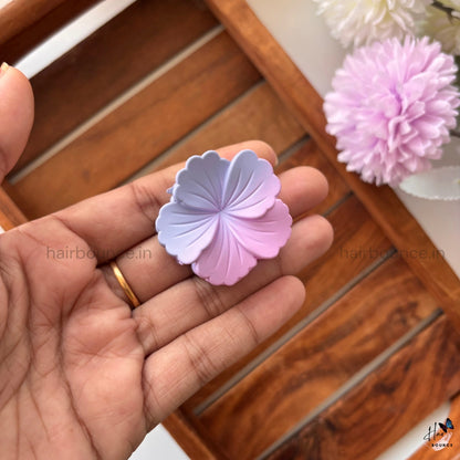Dual Shade Hibiscus Hair Claw – Small