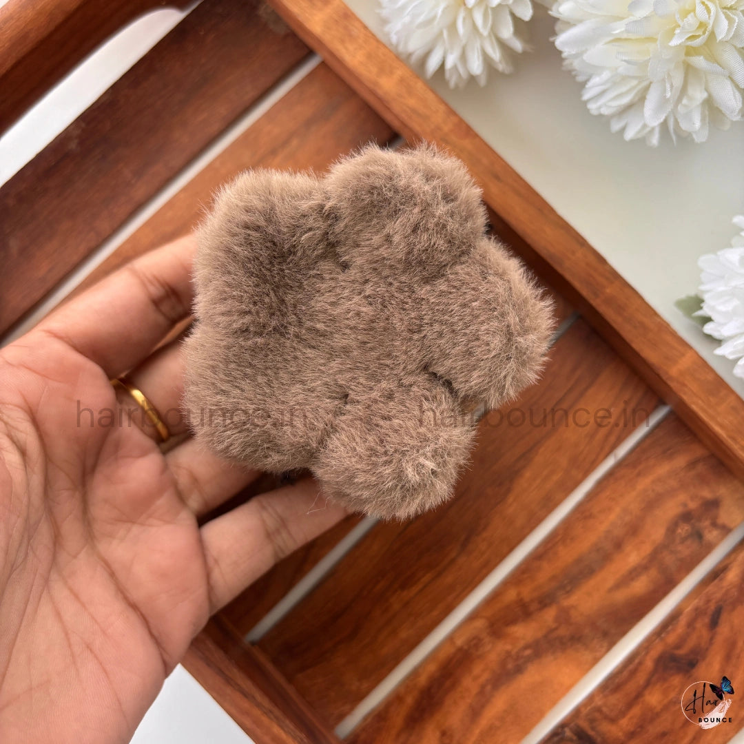 Soft Fluffy Fur Hair Claw - Large