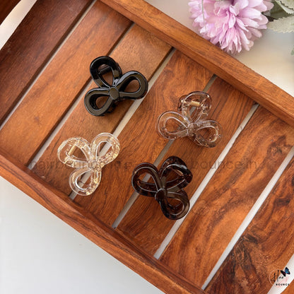 Butterfly Loop Hair Claw – Small | Minimal Acrylic Hair Clip for Women & Girls