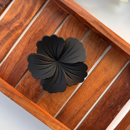 Colourful Matte Finish Hibiscus Hair Claw – Large