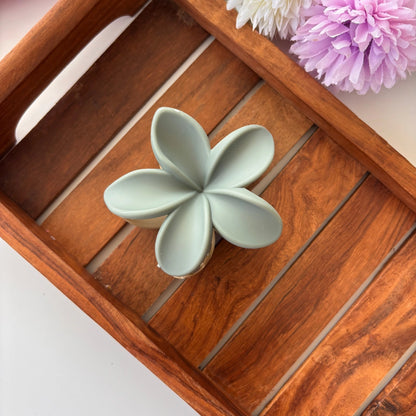 Dual Colour Lilly Flower Hair Claw - Large