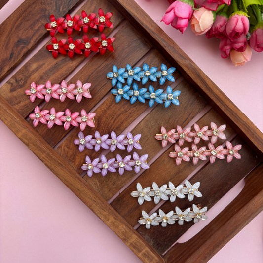 Lilly Flower Hair Clips