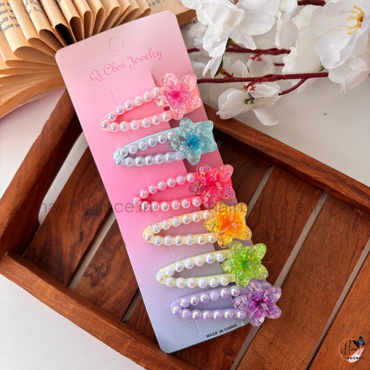Cute Cartoon & Flower Kids Hair Clips