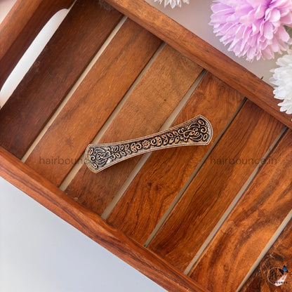 Antique Leaf Pattern Hair Clip